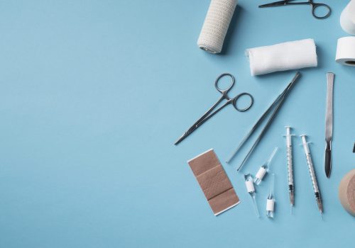 top-view-various-medical-equipment